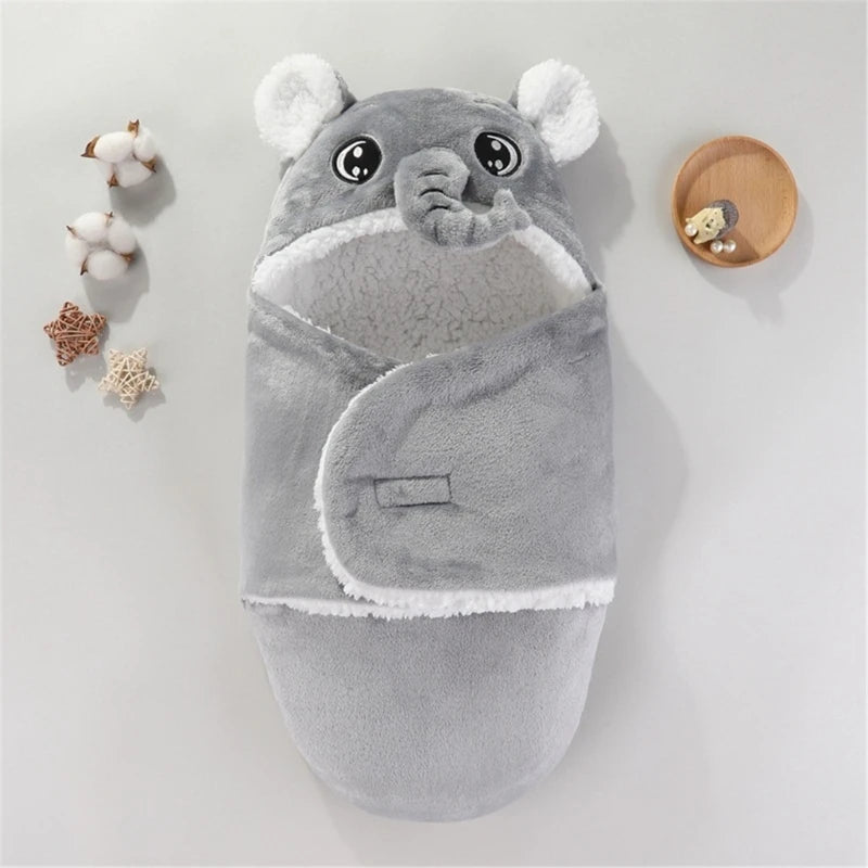 Baby Plush Swaddle - (3-9 Months) (Elephant)