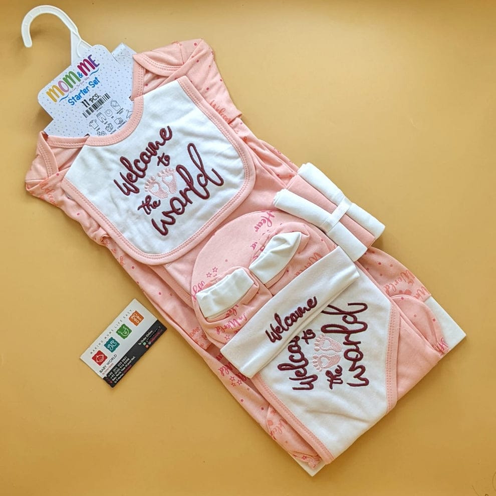 Welcome to the World 11-Piece Starter Set - Pink
