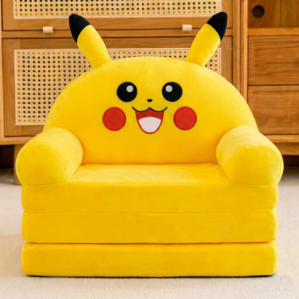 Sofa Come Bed 3 Layer (Pikachu)