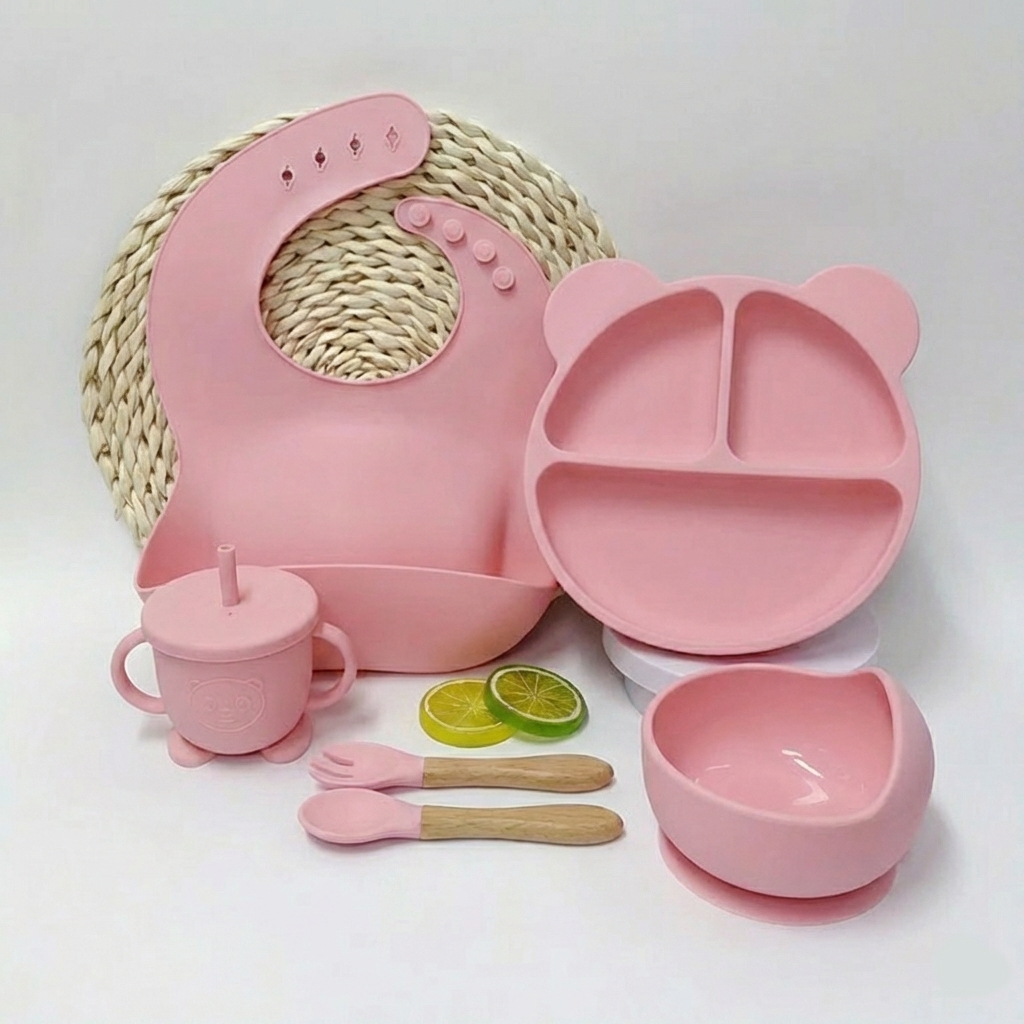 Silicone Utensils Combo (Pink)