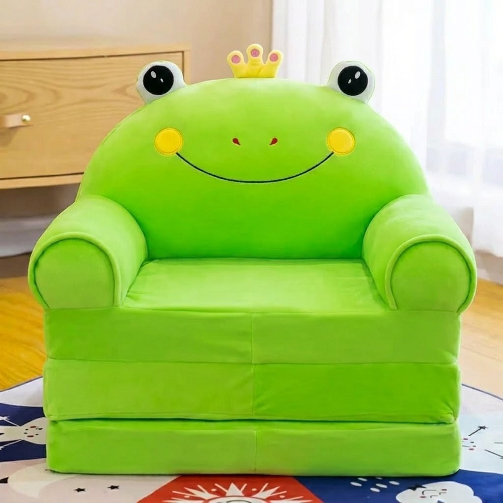 Sofa Come Bed 3 Layer (Green Frog)